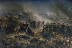 La Batería Gervais en el Sitio de Sebastopol, 18 de junio de 1855 de Alphonse Marie de Neuville